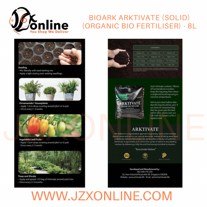 BIOARK Arktivate Organic Bio Fertiliser (Solid) - 8L