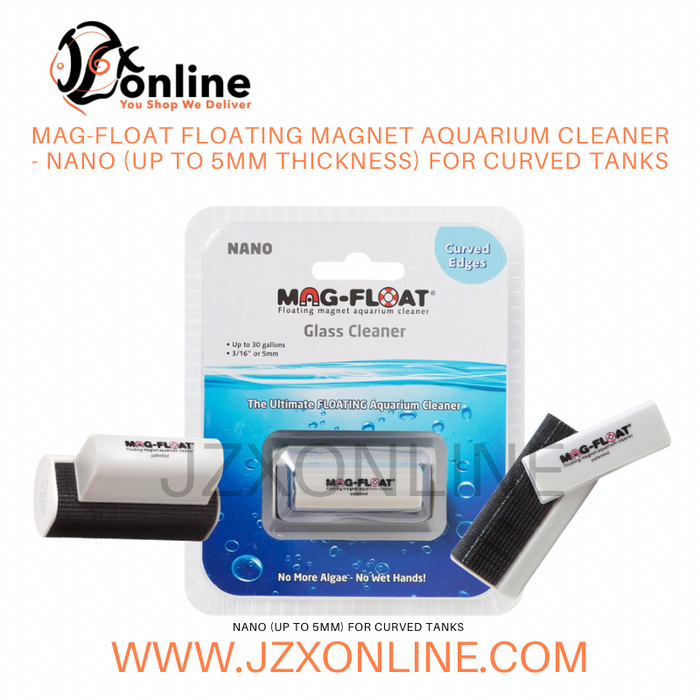 MAG-FLOAT Floating Magnet Aquarium Cleaner - Nano (up to 5mm thickness for curved tanks)