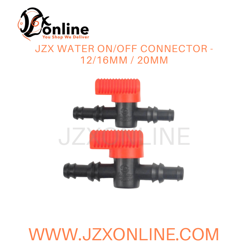 JZX Water On/Off Connector - 4mm / 12/16mm / 20mm