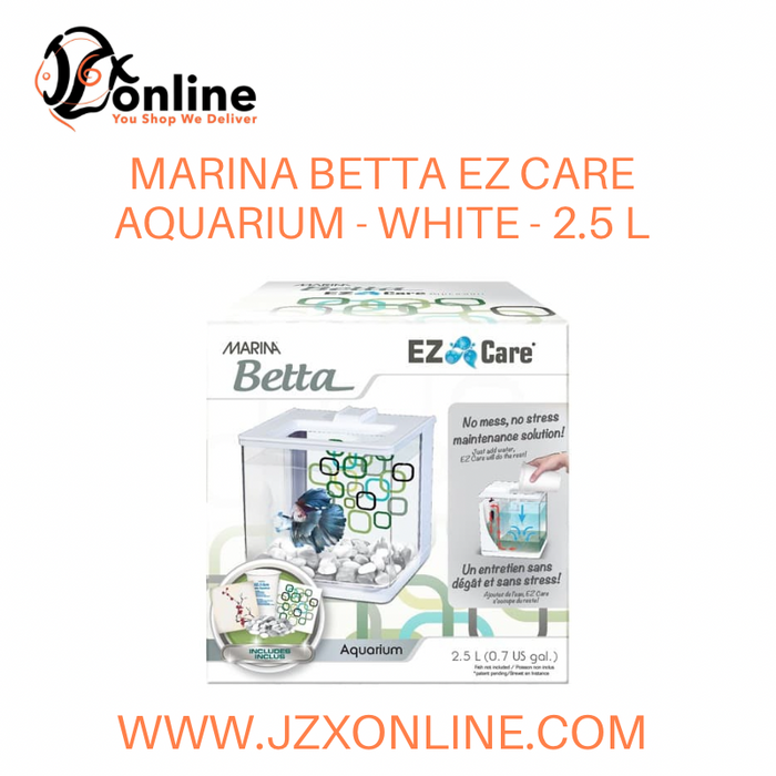 MARINA Betta EZ Care Aquarium - White - 2.5 L (13357)