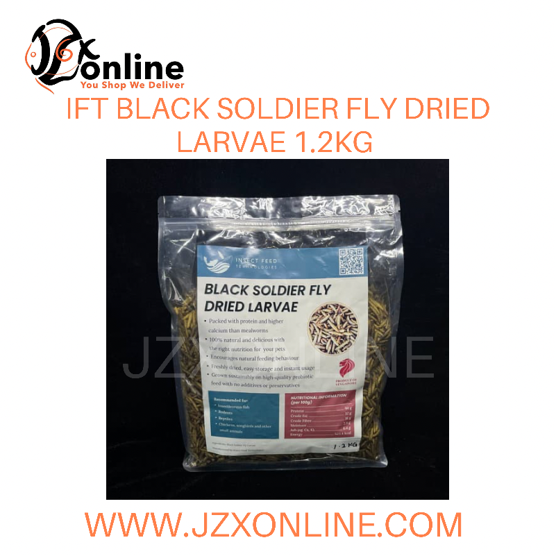 (IFT) Dried Black Soldier Fly Larvae - 1.2kg