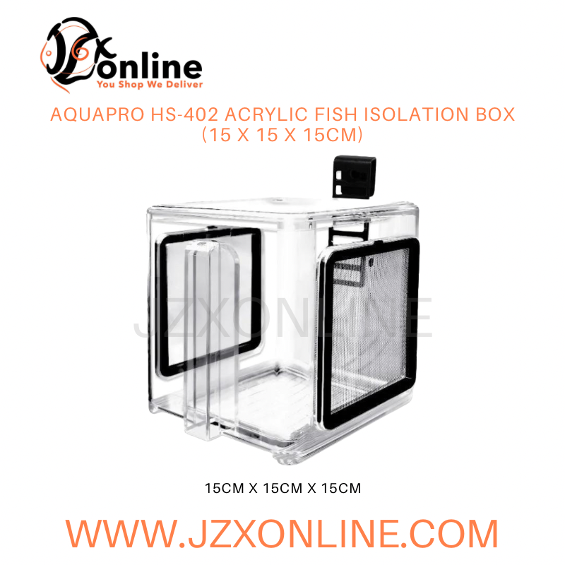 AQUAPRO HS-402 Acrylic Fish Isolation Box (15 x 15 x 15cm) — jzxonline