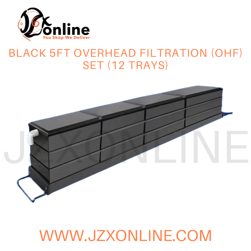 Black 5ft OverHead Filtration (OHF) set (12 trays)