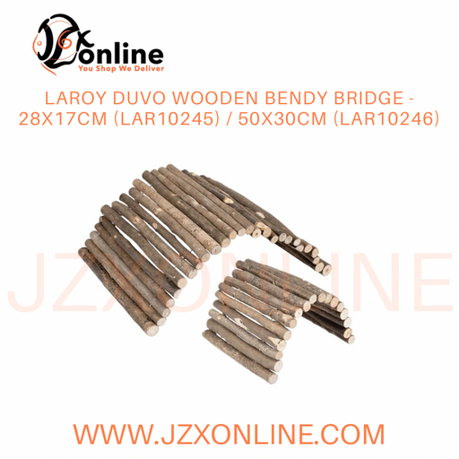 LAROY DUVO Wooden Bendy Bridge - 28x17cm(LAR10245) / 50x30cm (LAR10246)