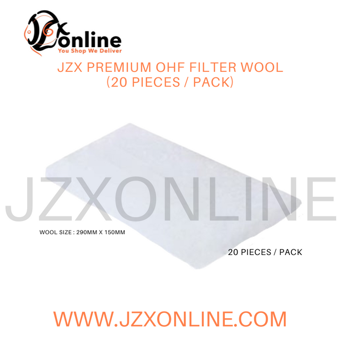 JZX Premium OHF Filter Wool (20 pieces / pack)