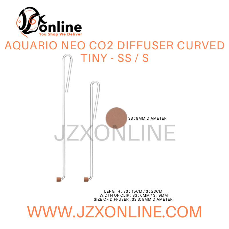 AQUARIO NEO CO2 Diffuser Curved Tiny - SS / S