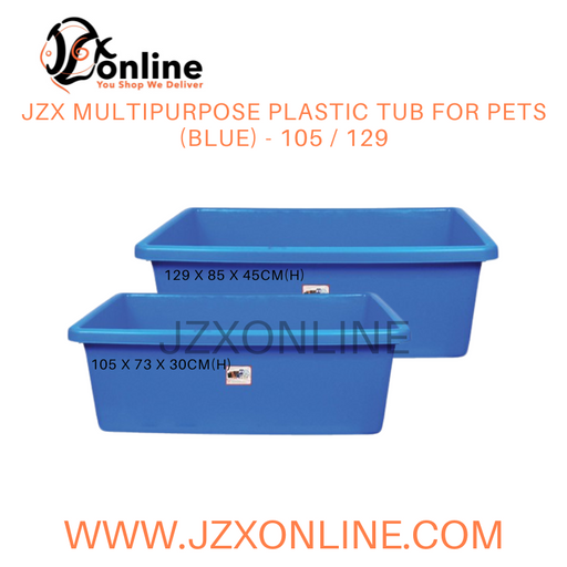 JZX Multipurpose Plastic Tub For Pets (Blue) - 105 / 129