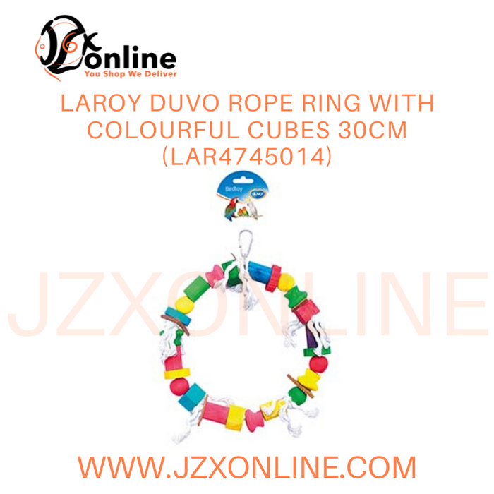 LAROY DUVO Rope ring with colourful cubes 30cm (LAR4745014)