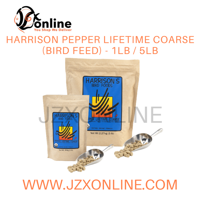 HARRISON Pepper Lifetime Coarse (Bird Feed) - 1lbs / 5lbs