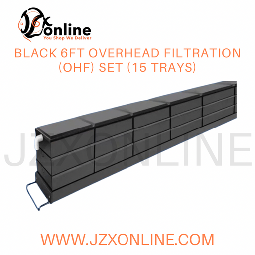 Black 6ft OverHead Filtration (OHF) set (15 trays)