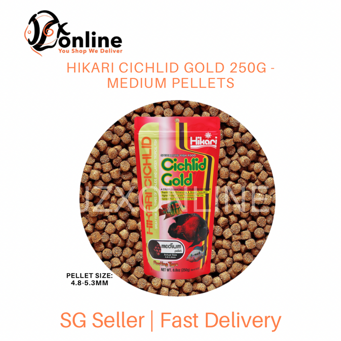 HIKARI Cichlid Gold 250g - Mini Pellets / Medium Pellets