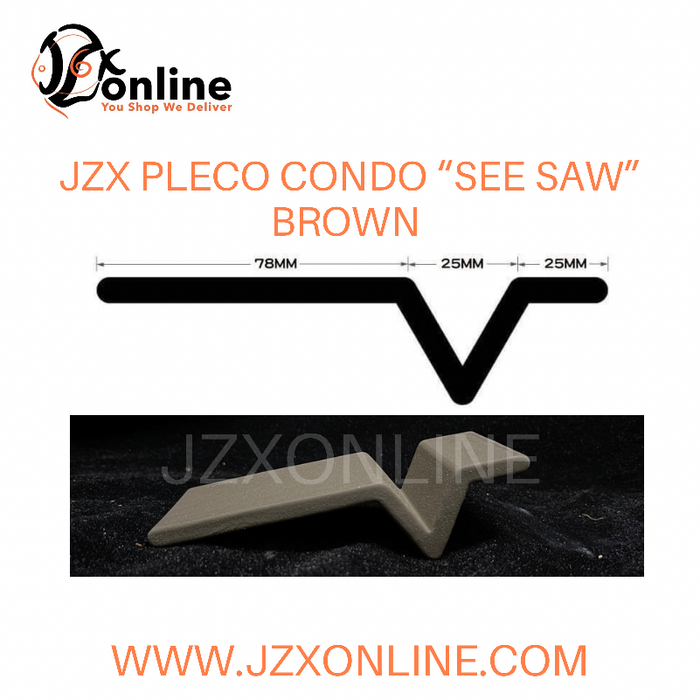 JZX Pleco Condo “See Saw” (Brown / White)
