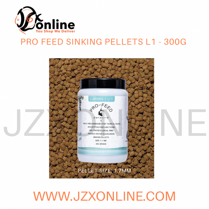 PRO FEED Sinking Pellets 300g - L1 / L2 / L3 / L6 / L10