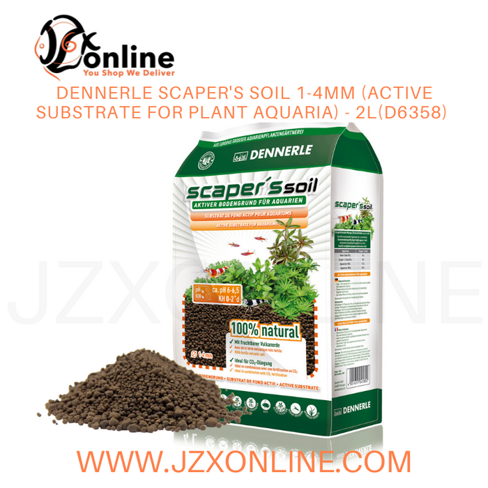 DENNERLE Scaper's Soil 1-4mm (Active Substrate For Plant Aquaria) - 1L(D6357) / 2L(D6358) /  4L(D4580) / 8L(D4581)
