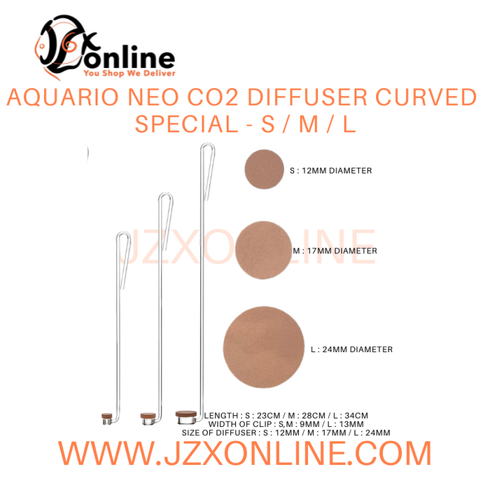 AQUARIO NEO CO2 Diffuser Curved Special - S / M / L