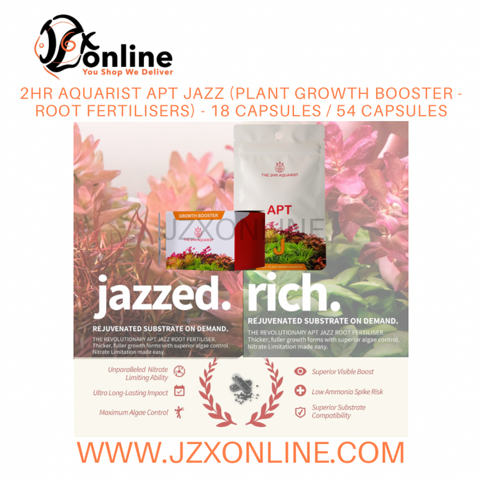 2HR AQUARIST APT JAZZ (Plant Growth Booster - Root Fertilisers) - 18 Capsules / 54 Capsules