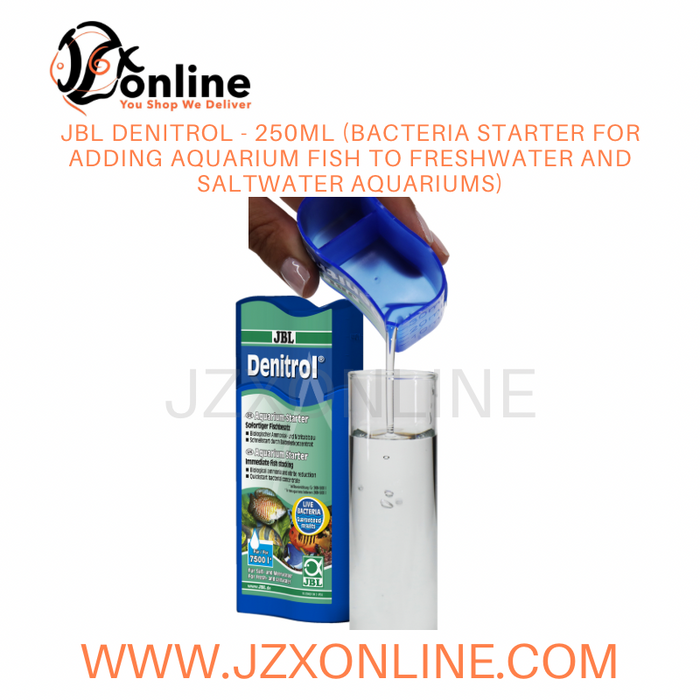 JBL Denitrol - 250ml (Bacteria starter for adding aquarium fish to freshwater and saltwater aquariums)