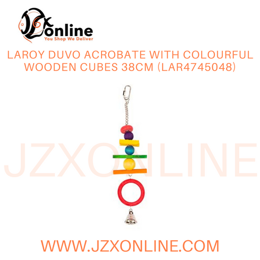 LAROY DUVO Acrobate with colourful wooden cubes 38cm (LAR4745048)