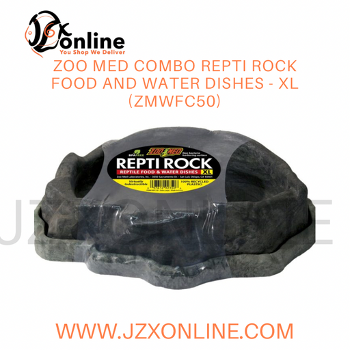 Zoo med Combo Repti Rock Food and Water Dishes - XL (ZMWFC50)