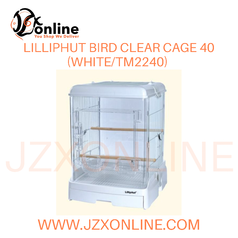 LILLIPHUT Bird Clear Cage 40 (White/TM2240)