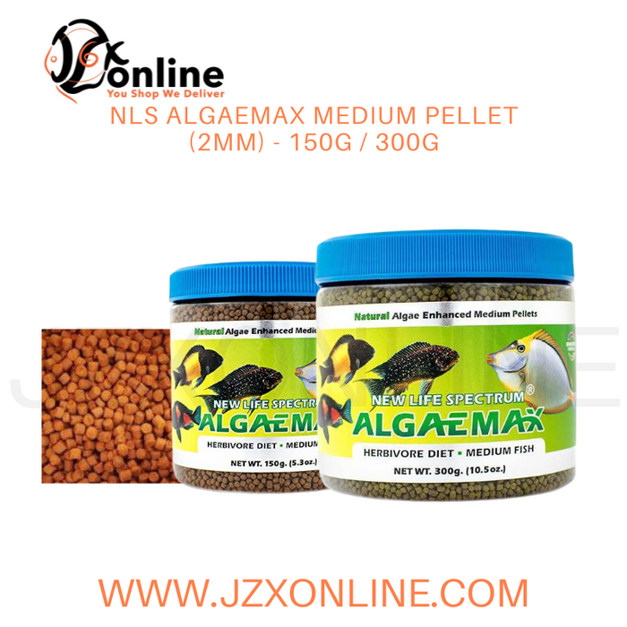 NLS NEW LIFE SPECTRUM AlgaeMAX Medium Pellet (2mm) - 150g / 300g
