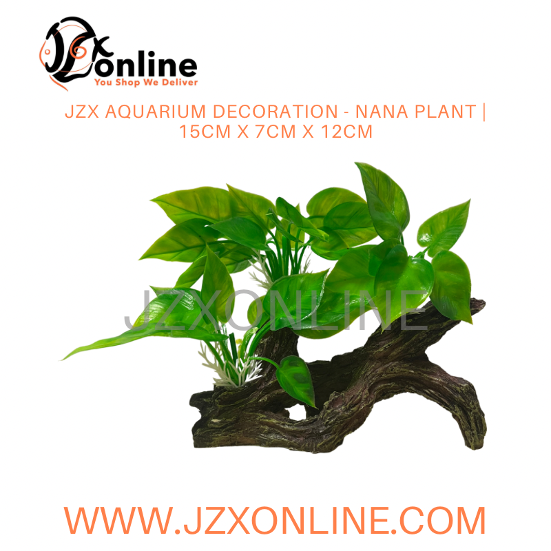 JZX Aquarium Decoration - Nana Plant | 15cm x 7cm x 12cm