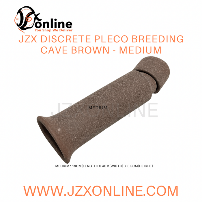 JZX Discrete Pleco Breeding Cave Brown M