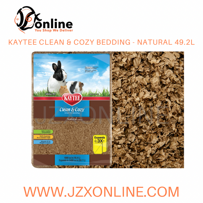 KAYTEE Clean & Cozy Bedding - White 49.2L / Natural 49.2L / Extreme Odor 40L