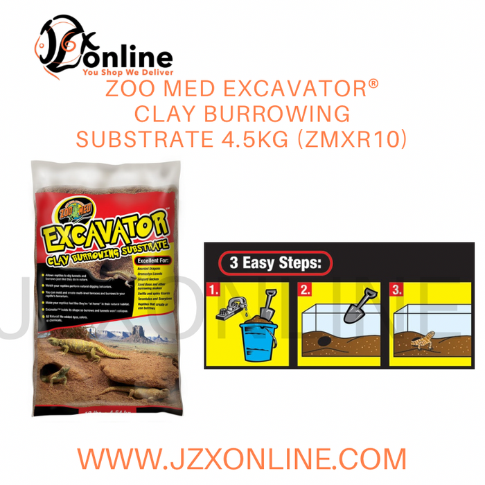 Zoo med Excavator® Clay Burrowing Substrate 4.5kg (ZMXR10)