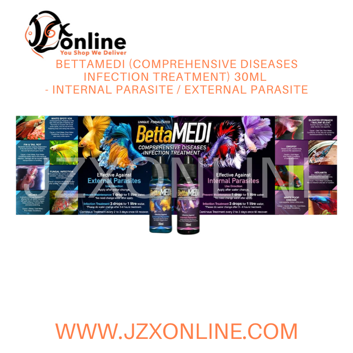 BETTAMEDI (Comprehensive Diseases Infection Treatment) 30ml - Internal Parasite / External Parasite