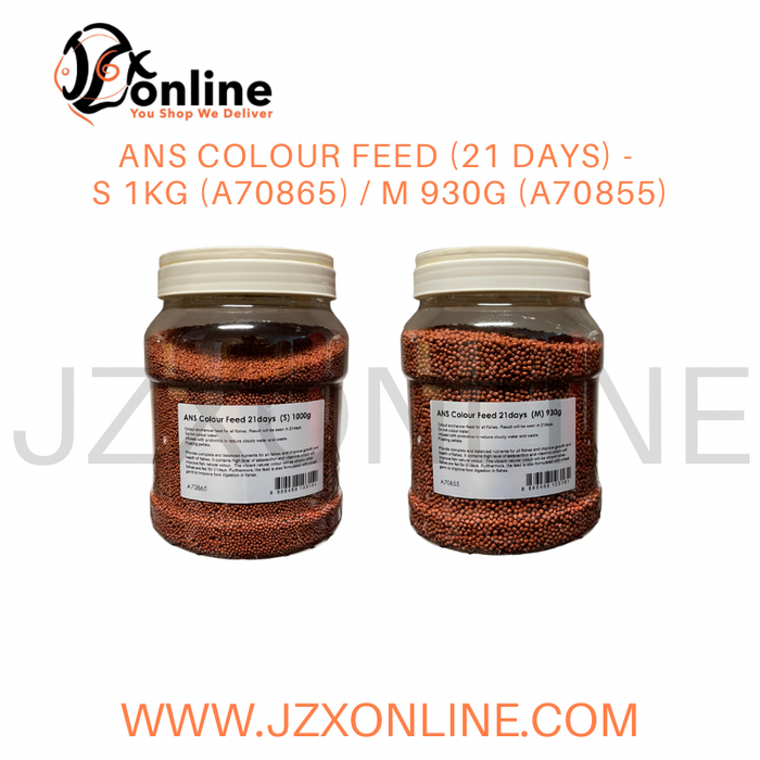 ANS Colour Feed (21 days) - S 1kg (A70865) / M 930g (A70855)
