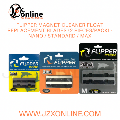 FLIPPER Magnet Cleaner Float Replacement Blades (2 Pieces/pack) - Nano / Standard / Max