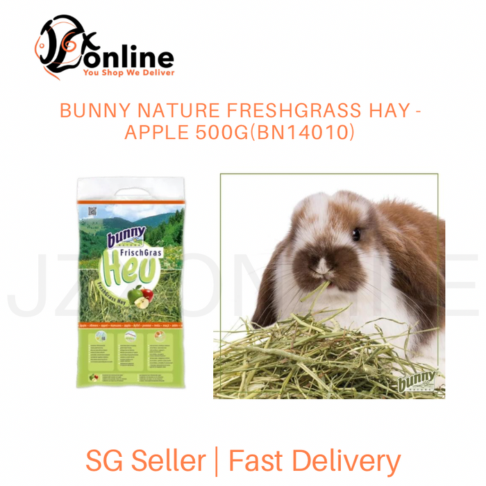 BUNNY NATURE Freshgrass Hay - Pure Nature 750g(BN71115) / Pure Nature 3kg(BN71117) / Apple 500g(BN14010) / Carrot 500g(BN14012) / Rosehip 500g(BN14016) / Vegetable 500g(BN14018) / Blossoms 500g(BN14020)