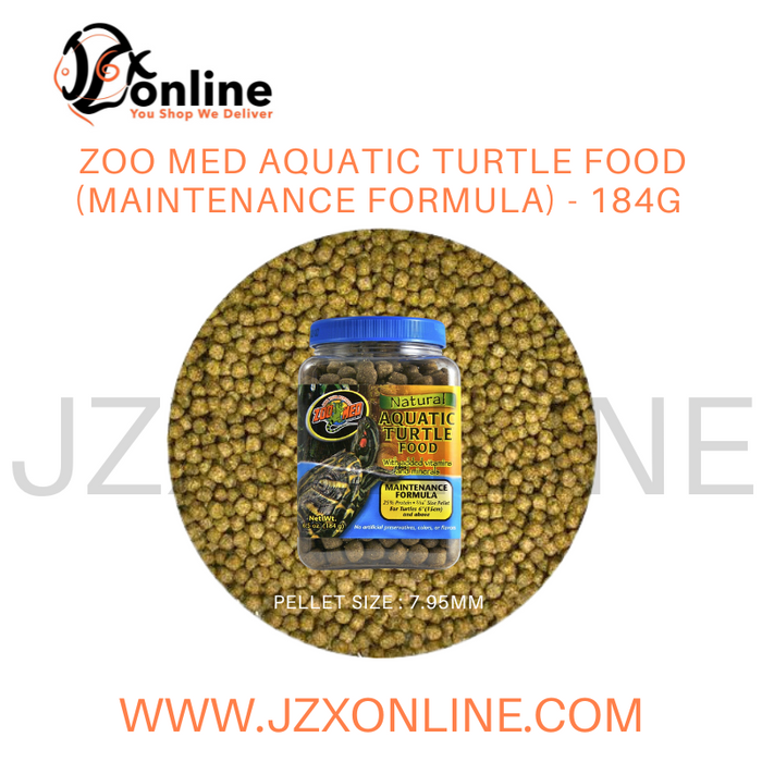 ZOO MED Natural Aquatic Turtle Food – Maintenance Formula -184g (ZMZM110)