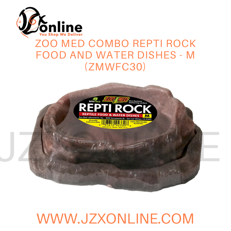 Zoo med Combo Repti Rock Food and Water Dishes - M (ZMWFC30)