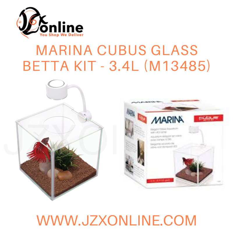 MARINA Cubus Glass Betta Kit - 3.4L (M13485)