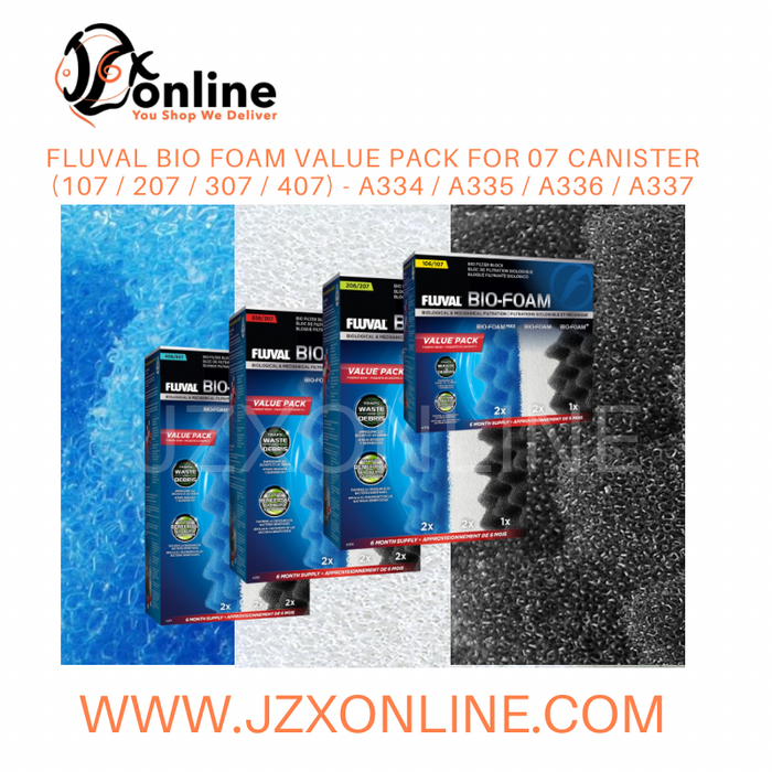 FLUVAL Bio Foam Value Pack for 07 Canister (107 / 207 / 307 / 407) - A334 / A335 / A336 / A337